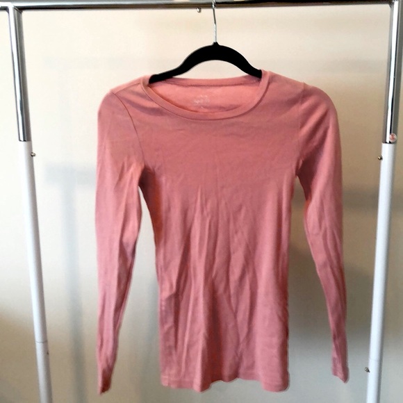 J. Crew Blush Cotton Longsleeve Tee S - Picture 2 of 4